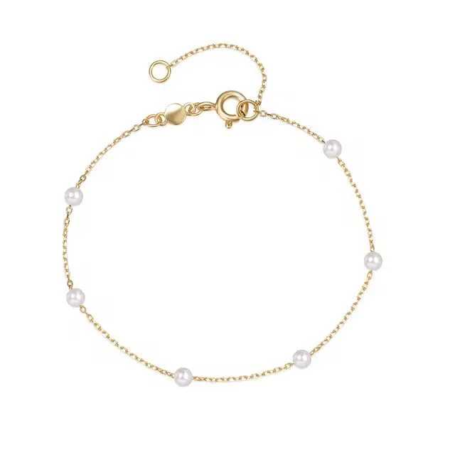 bridal bracelets for women -Paz Rice Pearl Bracelet