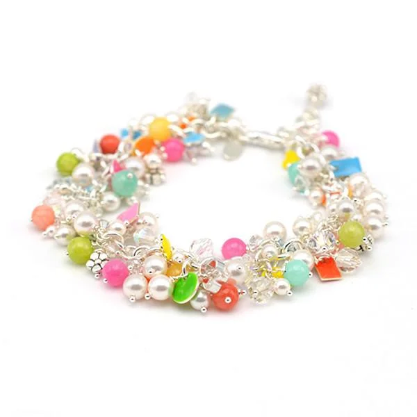 stackable bracelets for women -Candy Cluster Bracelet