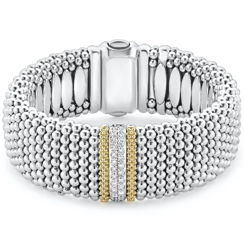 heart bracelets for women -Caviar Lux Caviar Diamond Bracelet | 23mm