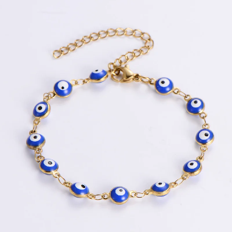 Bracelet round Eye Beads Blue