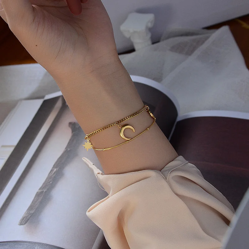 Gold Double-Layer Bracelet