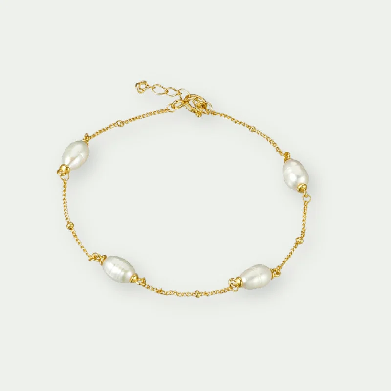 boho bracelets for women -Nix Pearl Bracelet