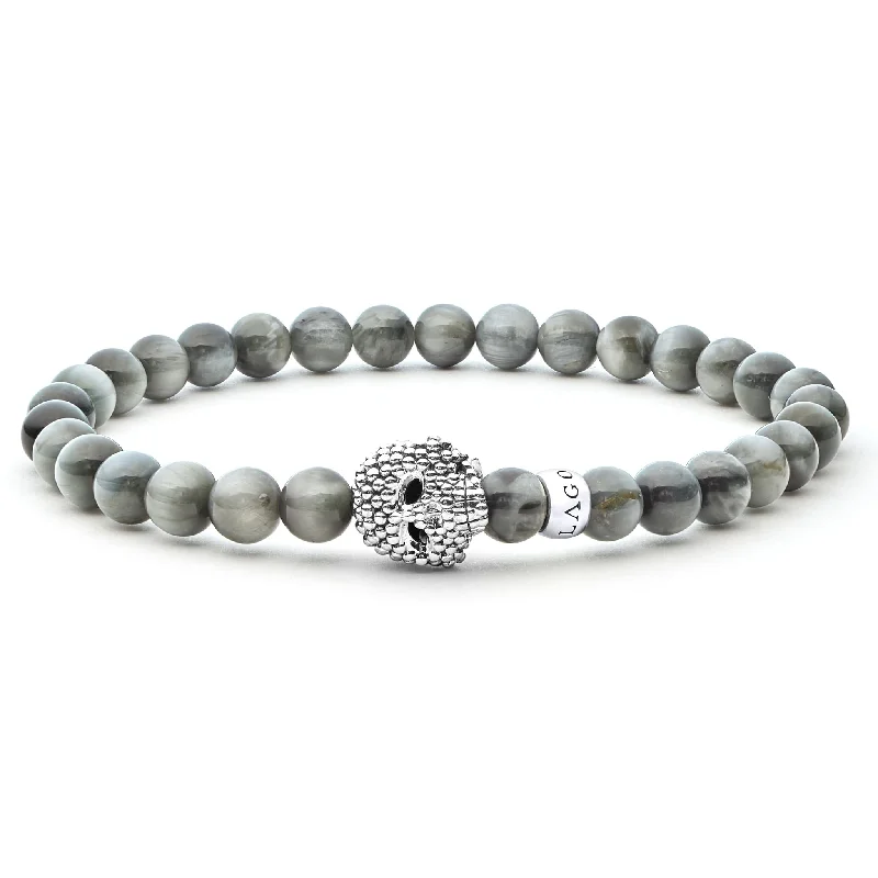 druzy bracelets for women -Anthem Eagle Eye Skull Bracelet