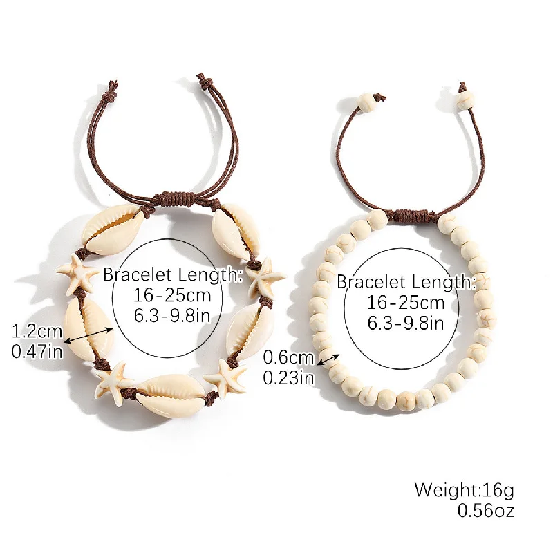 S2312-1 Shell Two-Piece Bracelet