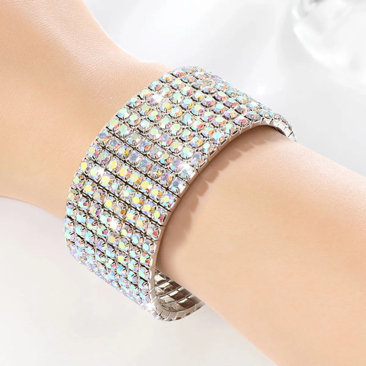 8-Row AB Diamond Bracelet