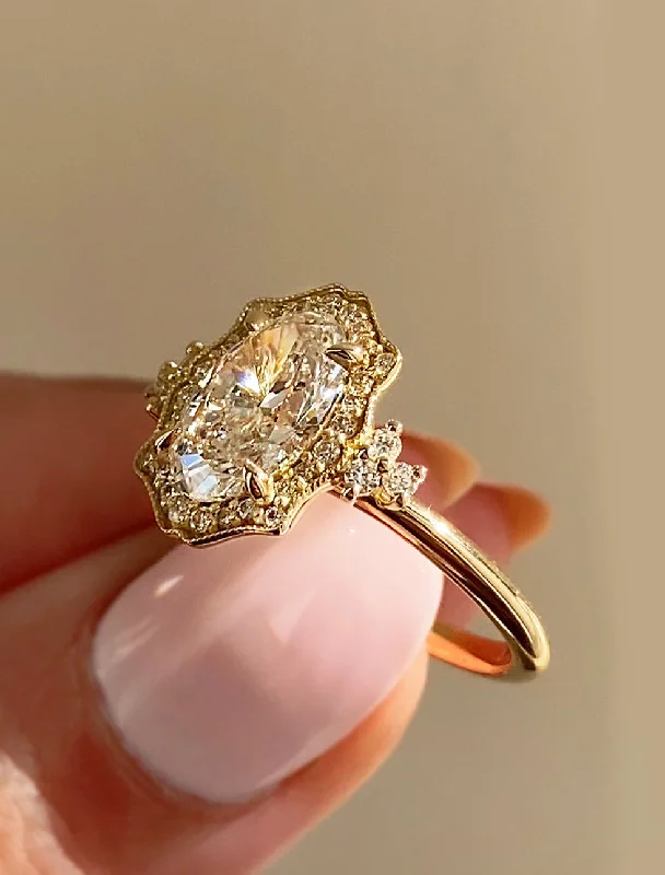 whimsical engagement rings for women -Evelina