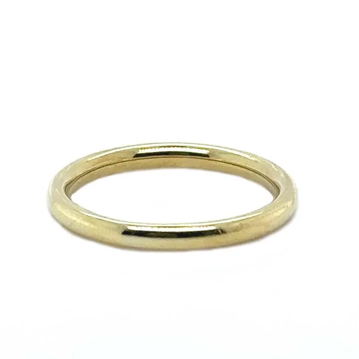 infinity engagement rings for women -Estate Plain Wedding Ring in 14K Yellow Gold