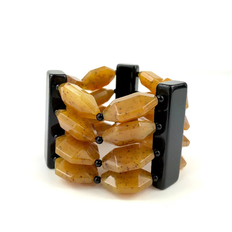 tourmaline bracelets for women -Angela Caputi Chunky Stack Bracelet