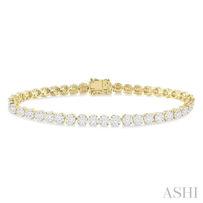 fine jewelry bracelets for women -LOVEBRIGHT ESSENTIAL DIAMOND TENNIS BRACELET