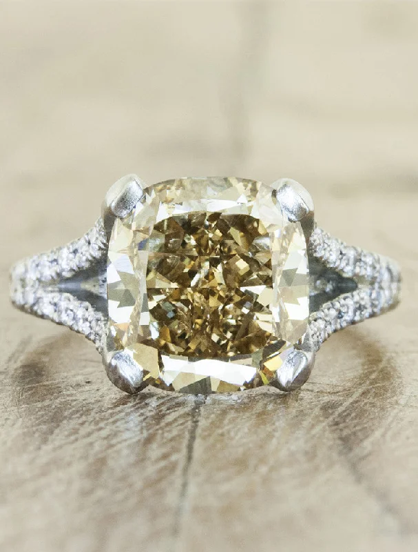 moissanite engagement rings for women -Peggy