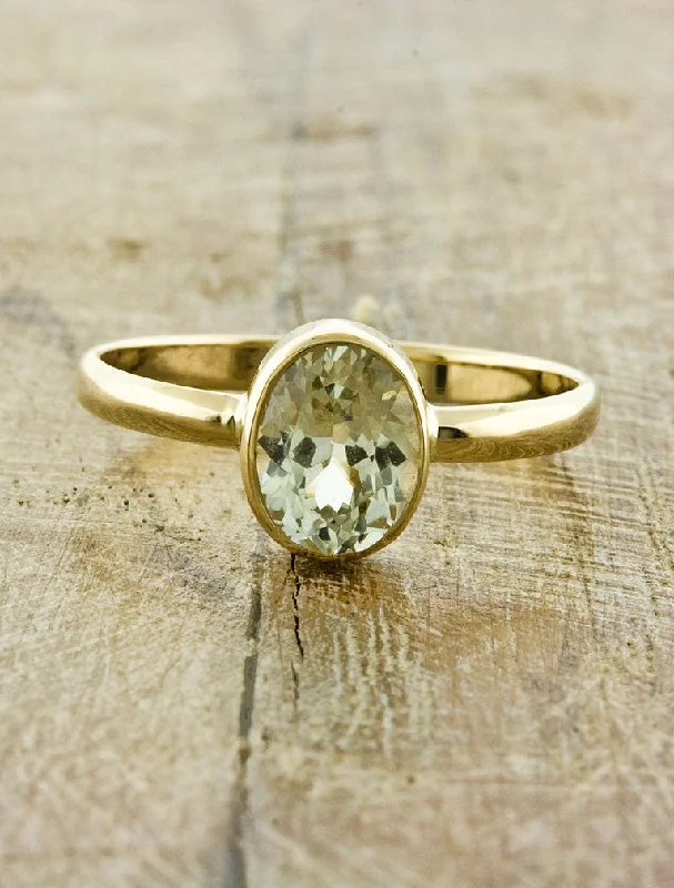 14k gold engagement rings for women -Daffodil