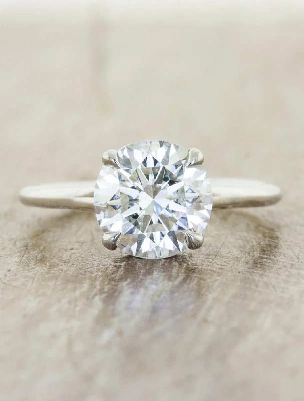 platinum engagement rings for women -Aliss