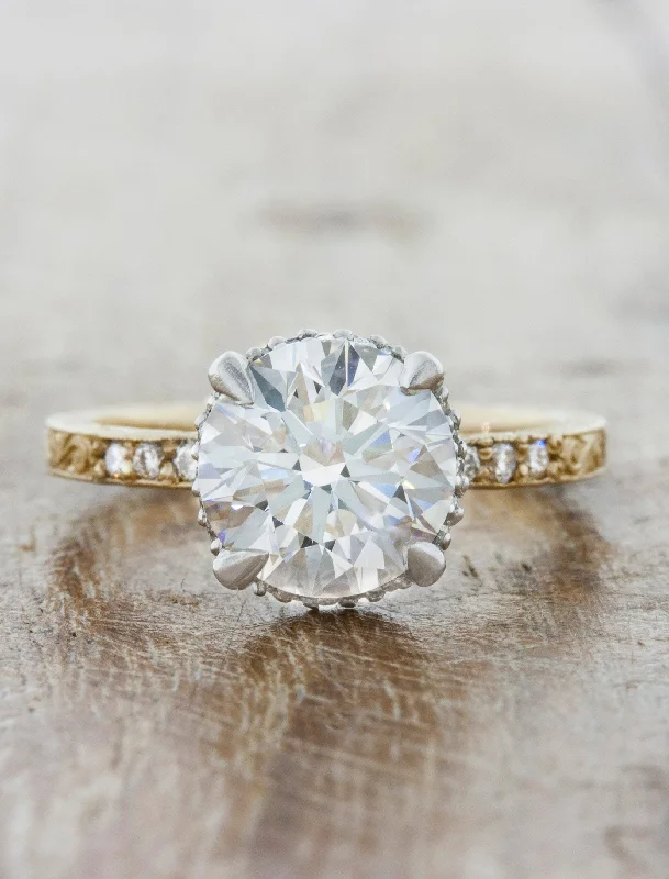 unique engagement rings for women -Belvin - Round