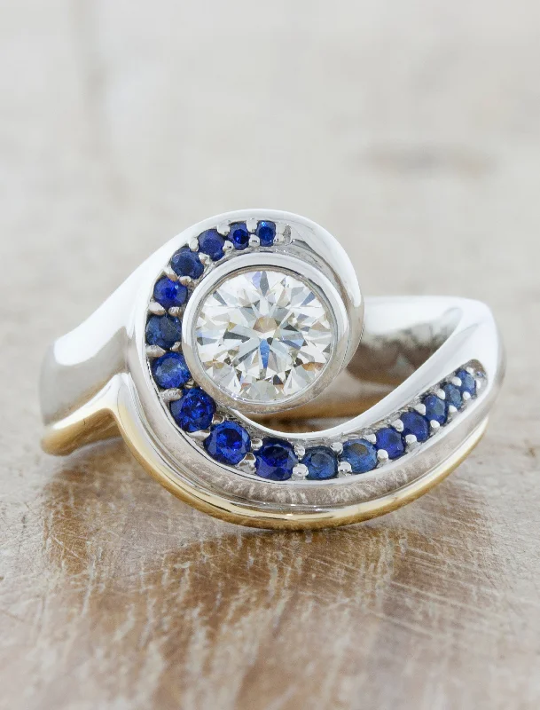 three stone engagement rings for women -Julie