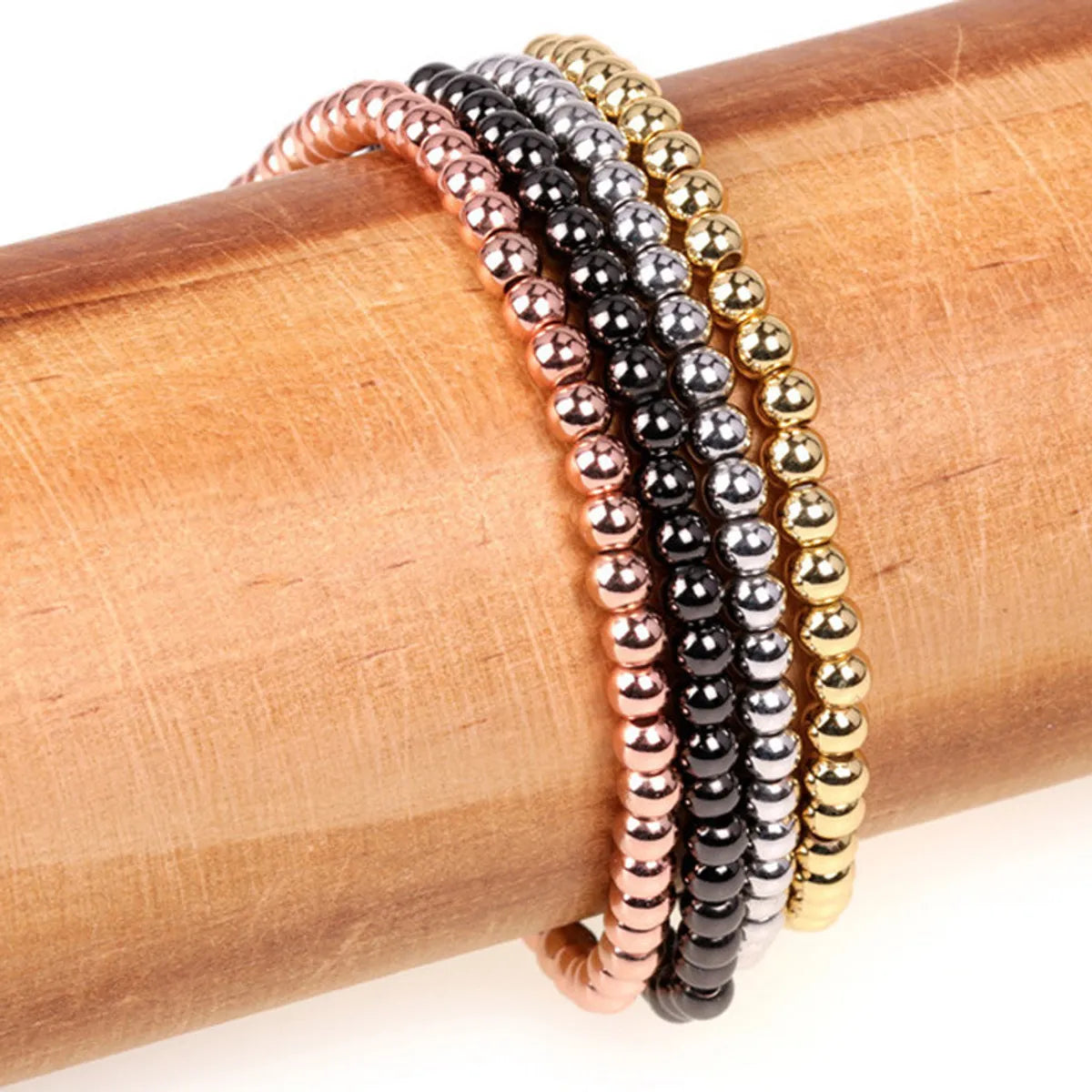 mother of pearl bracelets for women -Fashion Solid Color Copper Plating Bracelets 1 Piece