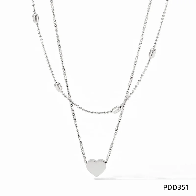 Pdd351 White Gold Color Necklace