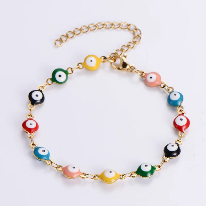 Bracelet round Eye Beads Mixed Color