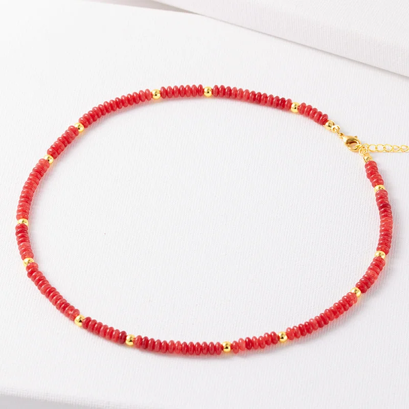 H Carnelian Necklace