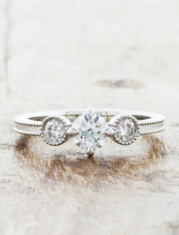 hidden halo engagement rings for women -Claritza