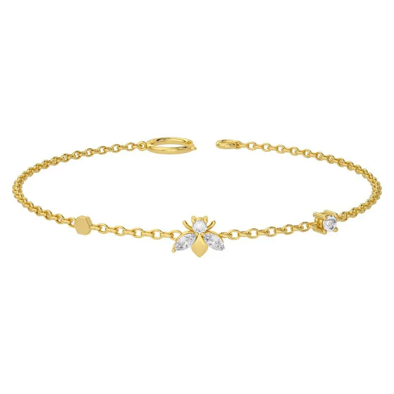 art deco bracelets for women -Shreve Buzzy Bee Bracelet