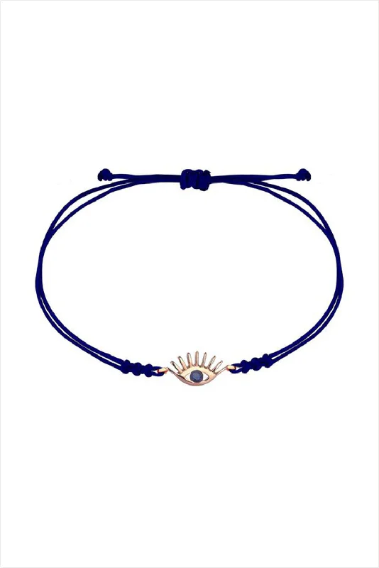 pearl bracelets for women -Evil Eye Sapphire Bracelet