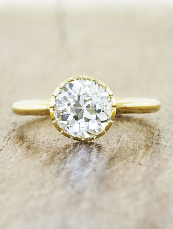 designer engagement rings for women -Angeline - Round